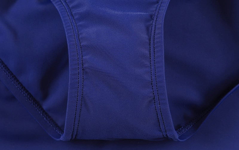 Rekita Women Sexy Pure Color Waistband Skirt Bikini Bottom Navy Blue Medium - Image 5